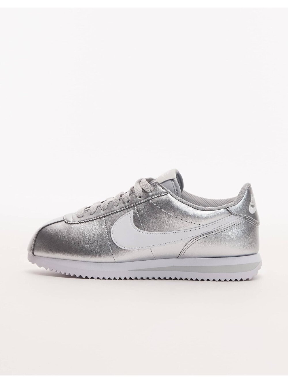 New Nike Cortez Metallic Silver Sneakers 7.5 Women’s
